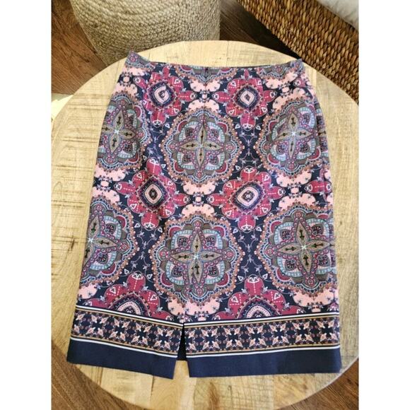 Talbots Kaleidoscope Length Pencil Skirt Women's Size 4 Heritage Career Preppy - Picture 4 of 7